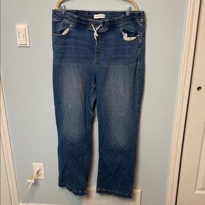 Lane Bryant Medium Blue Wide Leg Jeans